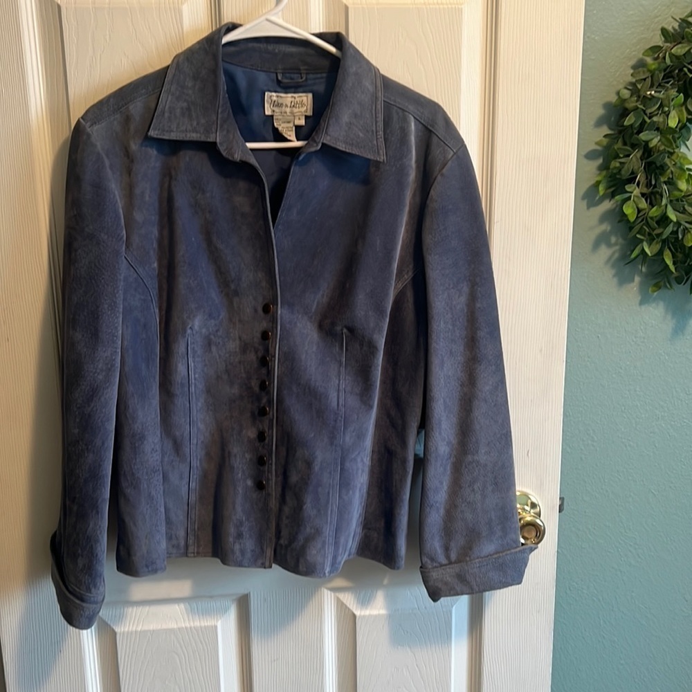 100% leather Live a Little jacket size L.